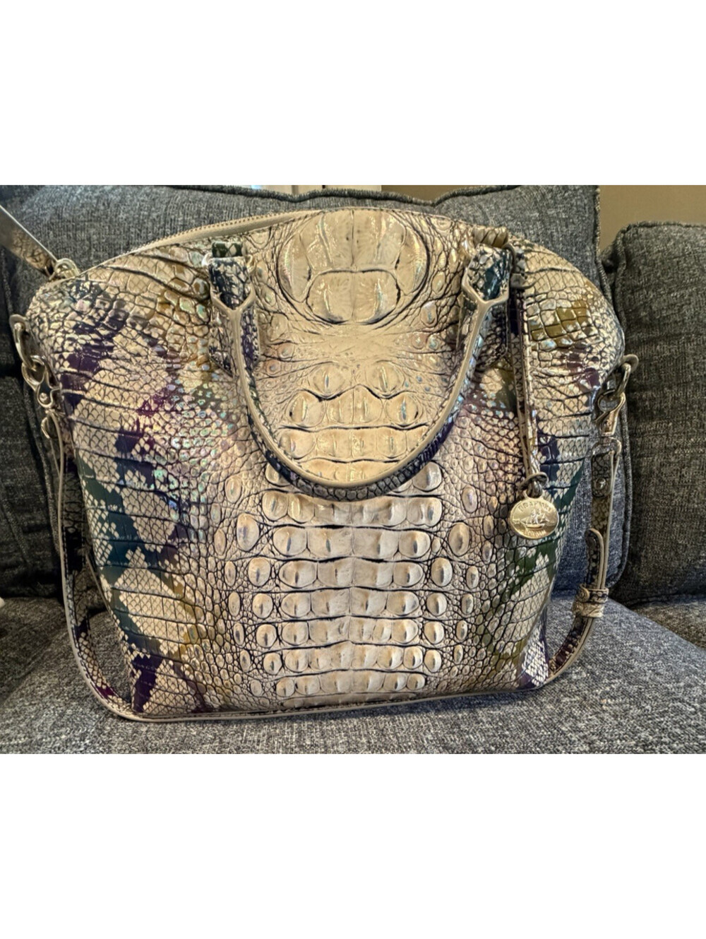 Brahmin SPELLBOUND OMBRE MELBOURNE Leather LARGE DUXBURY Satchel w/Dustbag